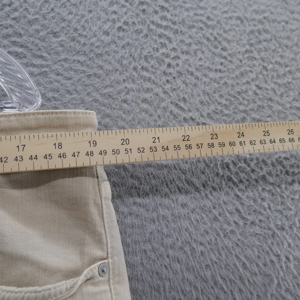 AG Adriano Goldschmied Protege Slim Straight Jeans Mens 38 Tan Khaki Made in USA